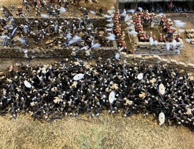 Sc. 3 Pile of bodies at the ridge