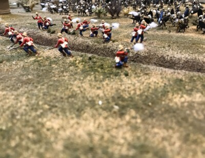 Sc. 1 Skirmish party returning - Zulus following